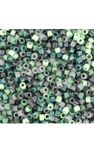 Miyuki delica Perlen 11/0 - Grey green - mix60